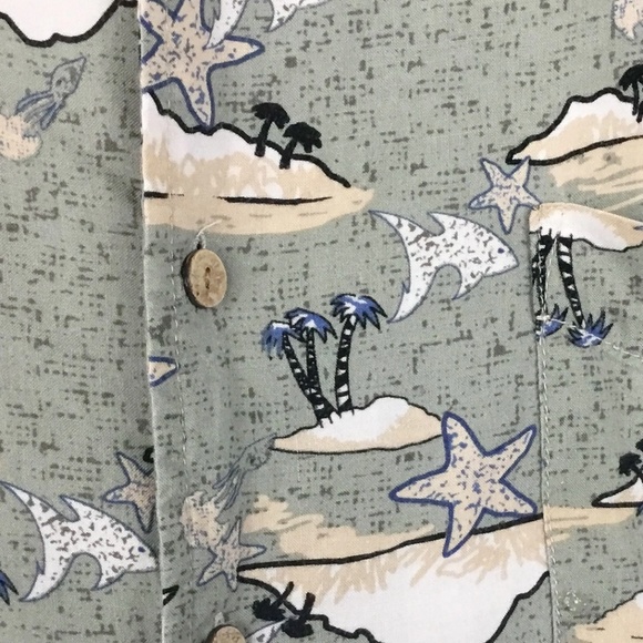 Route 66 Hawaiian Shirt Mens XL Camp Tropical Print Short Sleeve Rayon Beach - Picture 5 of 6